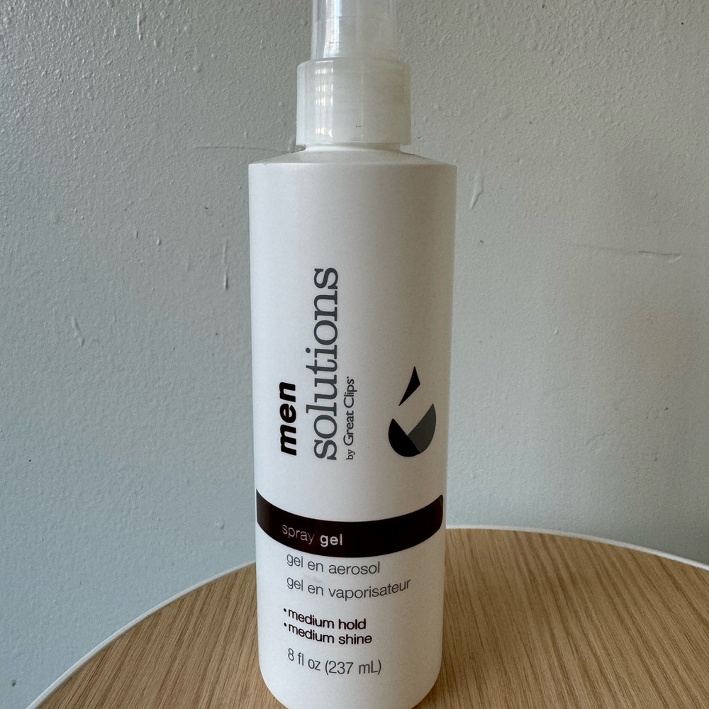 Great Clips Men Solutions Spray Gel Mens Hair Gel Medium Hold Medium Shine 8oz